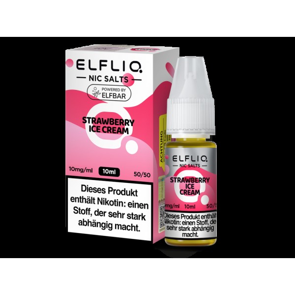 ELFLIQ - Strawberry Ice Cream - Nikotinsalz Liquid