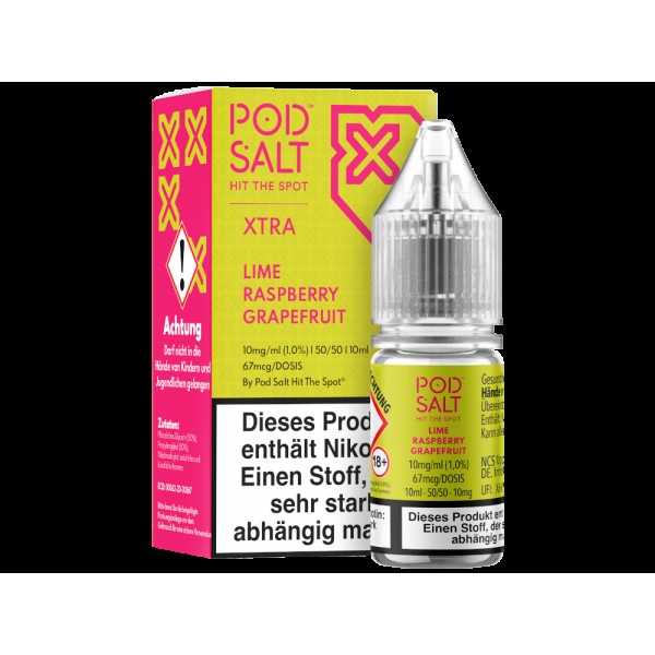 Pod Salt X - Nikotinsalz Liquid  - Lime Raspberry Grapefruit