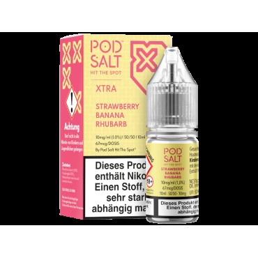 Pod Salt X - Nikotinsalz Liquid  - Strawberry Banana Rhubarb