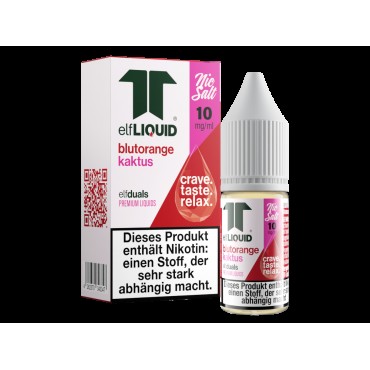 Elf-Liquid - Dual - Nikotinsalz Liquid 10 mg/ml - Blutorange-Kaktus
