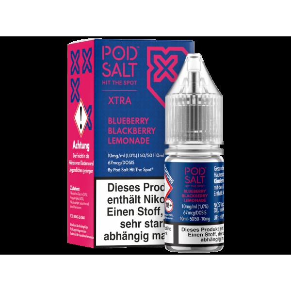 Pod Salt X - Nikotinsalz Liquid  - Blueberry Blackberry Lemonade