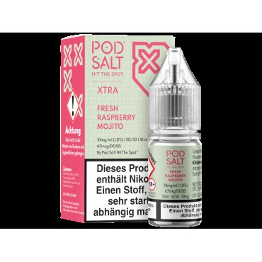Pod Salt X - Nikotinsalz Liquid  - Fresh Raspberry Mojito