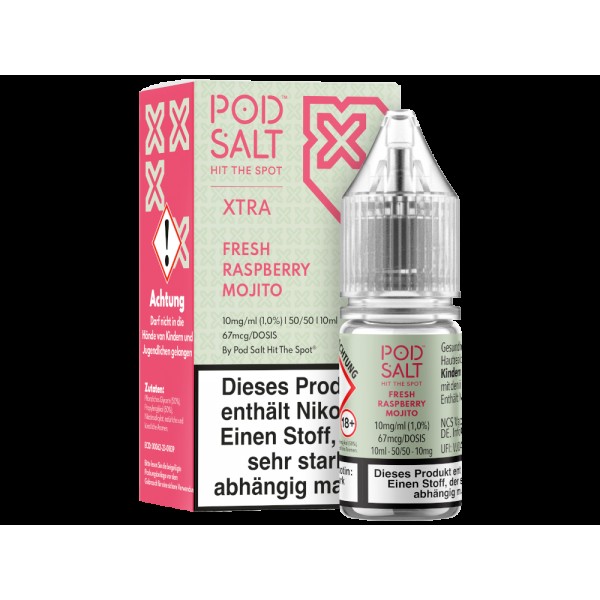 Pod Salt X - Nikotinsalz Liquid  - Fresh Raspberry Mojito