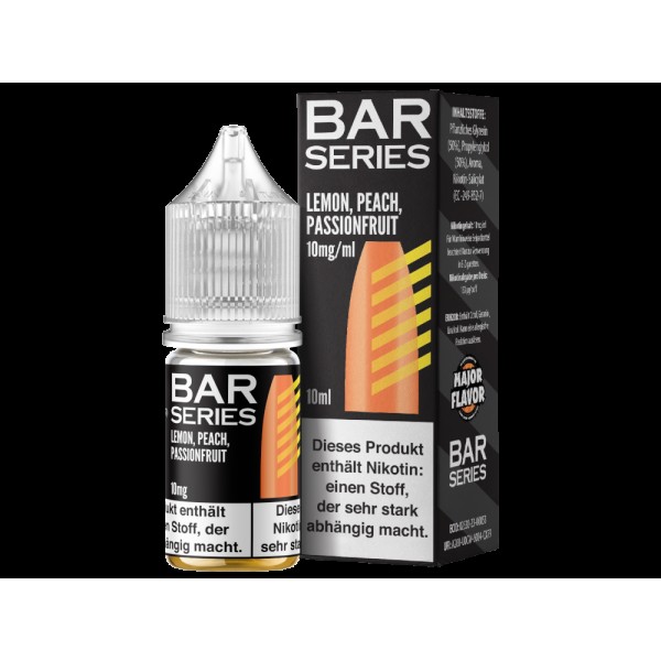 Bar Series - Nikotinsalz Liquid - Lemon Peach Passionfruit