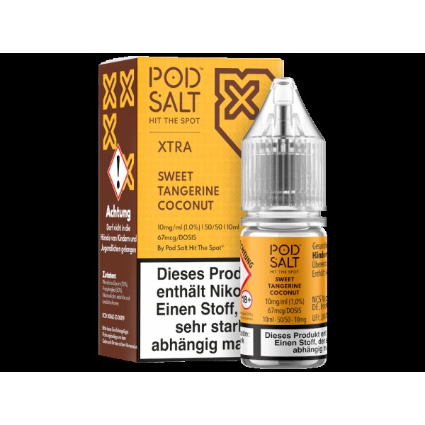 Pod Salt X - Nikotinsalz Liquid  - Sweet Tangerine Coconut