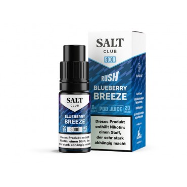 Salt Club - 5000 - Nikotinsalz Liquid 20 mg/ml - Blueberry Breeze