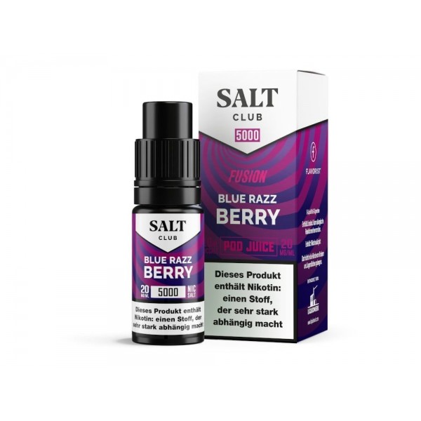 Salt Club - 5000 - Nikotinsalz Liquid 20 mg/ml - Blue Razz Berry