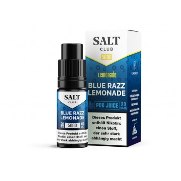 Salt Club - 5000 - Nikotinsalz Liquid 20 mg/ml - Blue Razz Lemonade
