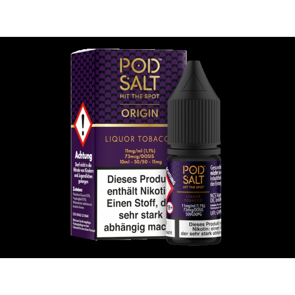 Pod Salt Origin - Liquor Tobacco - Nikotinsalz Liquid