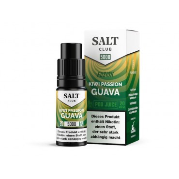 Salt Club - 5000 - Nikotinsalz Liquid 20 mg/ml - Kiwi Passion Guava