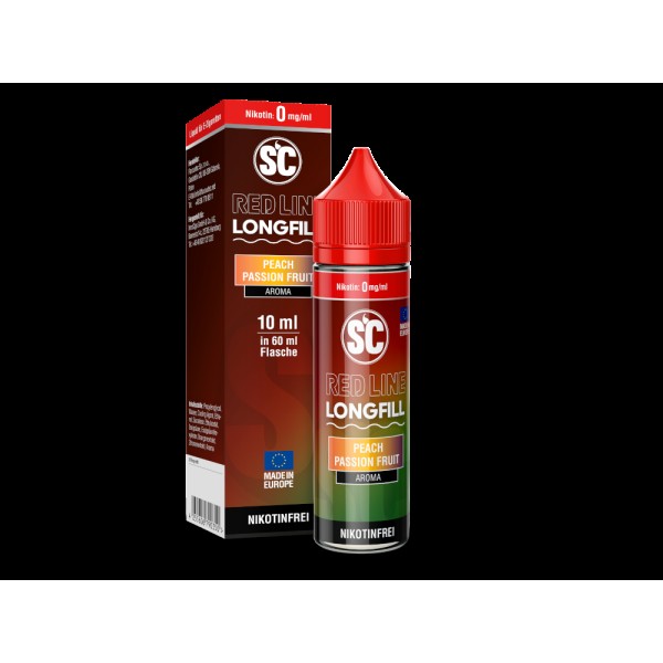 SC - Red Line Longfills 10 ml - Peach Passion Fruit
